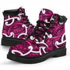 Aotearoa Maori Kowhaiwhai All Season Boots Mawhero Puhoro and Patiki