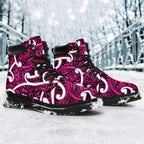 Aotearoa Maori Kowhaiwhai All Season Boots Mawhero Puhoro and Patiki