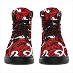 Aotearoa Maori Kowhaiwhai All Season Boots Whero Puhoro and Patiki