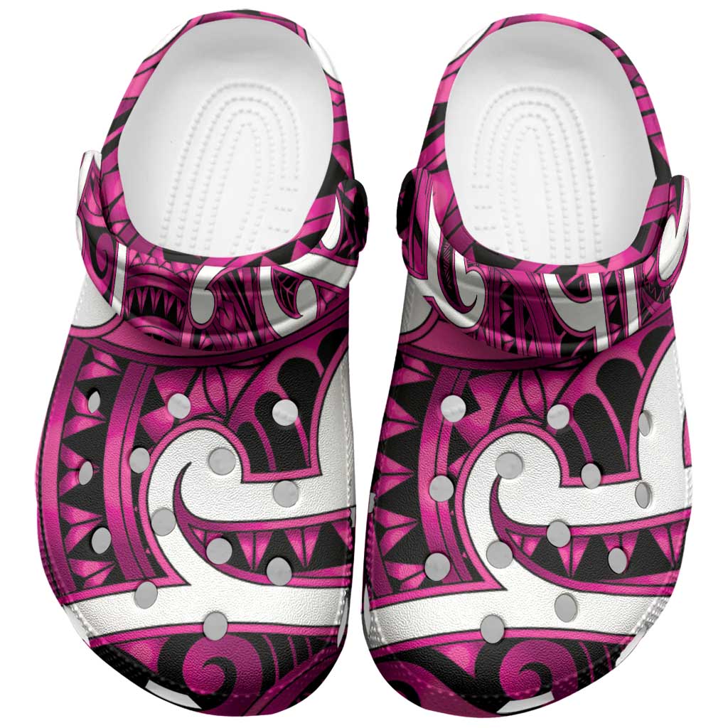 Aotearoa Maori Kowhaiwhai Clogs Shoes Mawhero Puhoro and Patiki