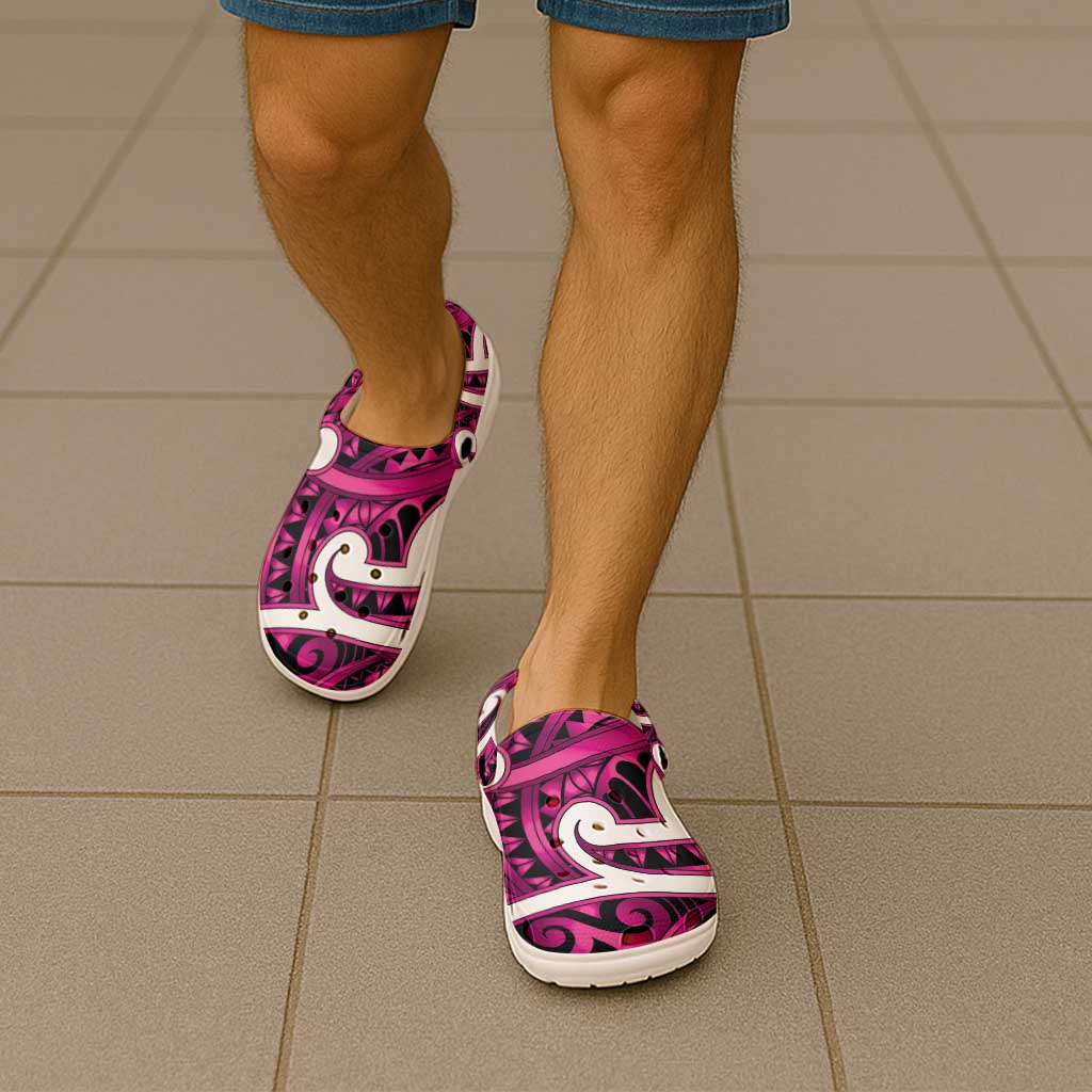 Aotearoa Maori Kowhaiwhai Clogs Shoes Mawhero Puhoro and Patiki