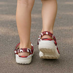 Aotearoa Maori Kowhaiwhai Clogs Shoes Whero Puhoro and Patiki