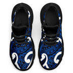 Aotearoa Maori Kowhaiwhai Clunky Sneakers Kikorangi Puhoro and Patiki