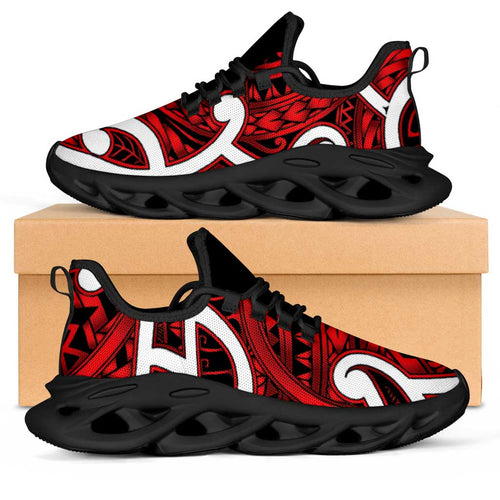 Aotearoa Maori Kowhaiwhai Clunky Sneakers Whero Puhoro and Patiki
