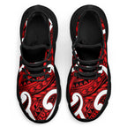 Aotearoa Maori Kowhaiwhai Clunky Sneakers Whero Puhoro and Patiki