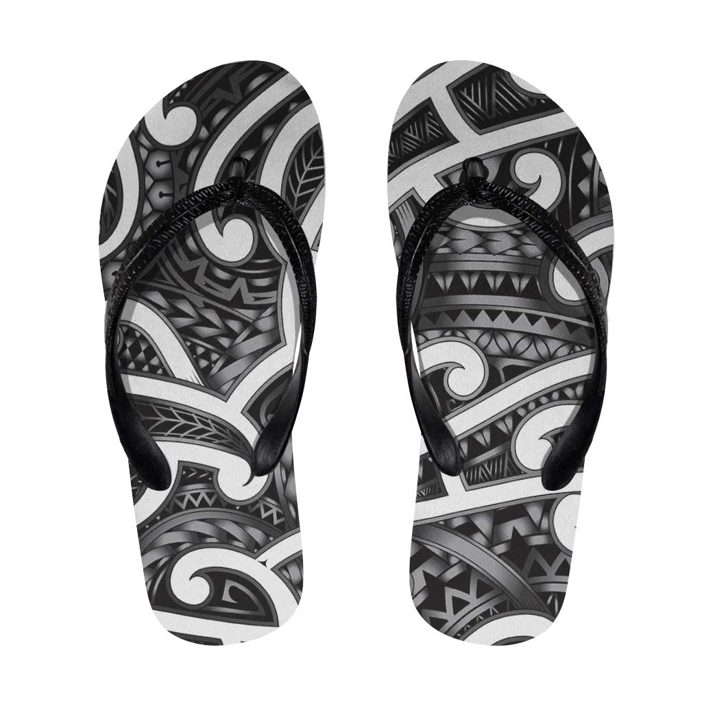 Aotearoa Maori Kowhaiwhai Flip Flops Kiwikiwi Puhoro and Patiki