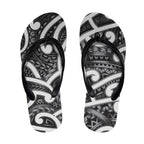 Aotearoa Maori Kowhaiwhai Flip Flops Kiwikiwi Puhoro and Patiki