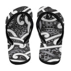 Aotearoa Maori Kowhaiwhai Flip Flops Kiwikiwi Puhoro and Patiki