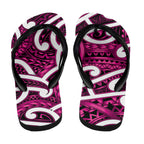 Aotearoa Maori Kowhaiwhai Flip Flops Mawhero Puhoro and Patiki
