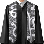 Aotearoa Maori Kowhaiwhai Graduation Stole Kiwikiwi Puhoro and Patiki