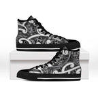 Aotearoa Maori Kowhaiwhai High Top Shoes Kiwikiwi Puhoro and Patiki