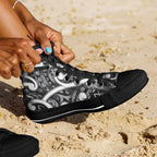 Aotearoa Maori Kowhaiwhai High Top Shoes Kiwikiwi Puhoro and Patiki