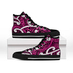 Aotearoa Maori Kowhaiwhai High Top Shoes Mawhero Puhoro and Patiki