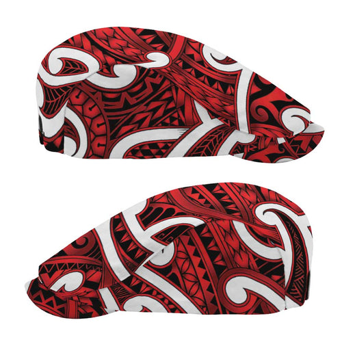Aotearoa Maori Kowhaiwhai Jeff Hat Whero Puhoro and Patiki