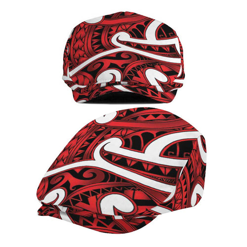 Aotearoa Maori Kowhaiwhai Jeff Hat Whero Puhoro and Patiki