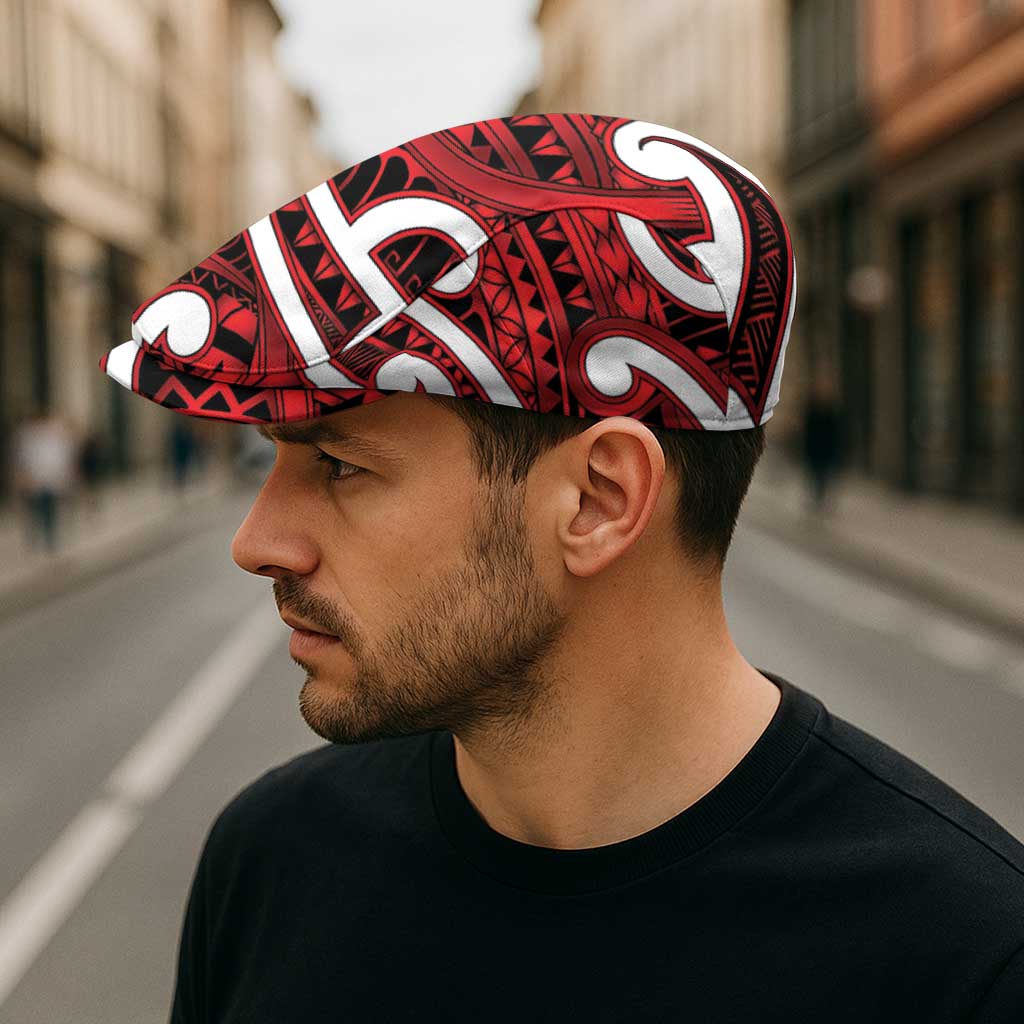 Aotearoa Maori Kowhaiwhai Jeff Hat Whero Puhoro and Patiki