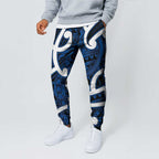 Aotearoa Maori Kowhaiwhai Jogger Pants Kikorangi Puhoro and Patiki