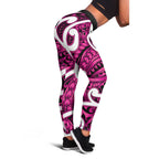 Aotearoa Maori Kowhaiwhai Leggings Mawhero Puhoro and Patiki