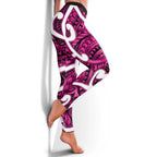 Aotearoa Maori Kowhaiwhai Leggings Mawhero Puhoro and Patiki