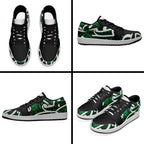 Aotearoa Maori Kowhaiwhai Low Sneakers Kakariki Puhoro and Patiki