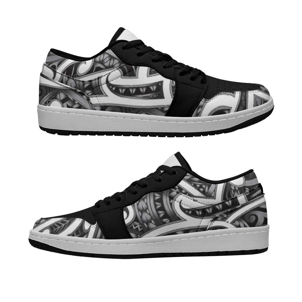 Aotearoa Maori Kowhaiwhai Low Sneakers Kiwikiwi Puhoro and Patiki