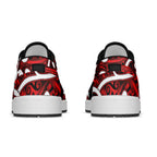 Aotearoa Maori Kowhaiwhai Low Sneakers Whero Puhoro and Patiki