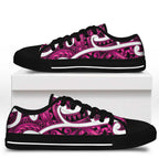 Aotearoa Maori Kowhaiwhai Low Top Shoes Mawhero Puhoro and Patiki