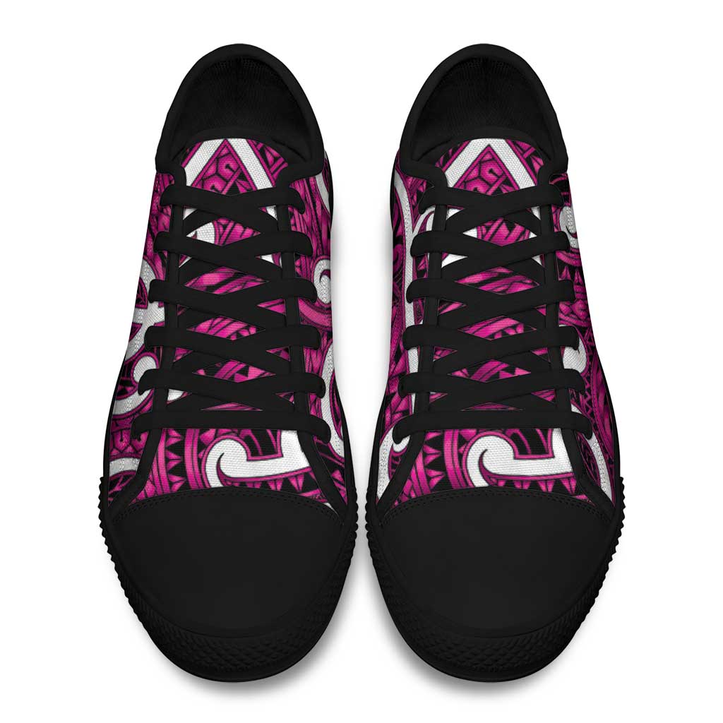 Aotearoa Maori Kowhaiwhai Low Top Shoes Mawhero Puhoro and Patiki
