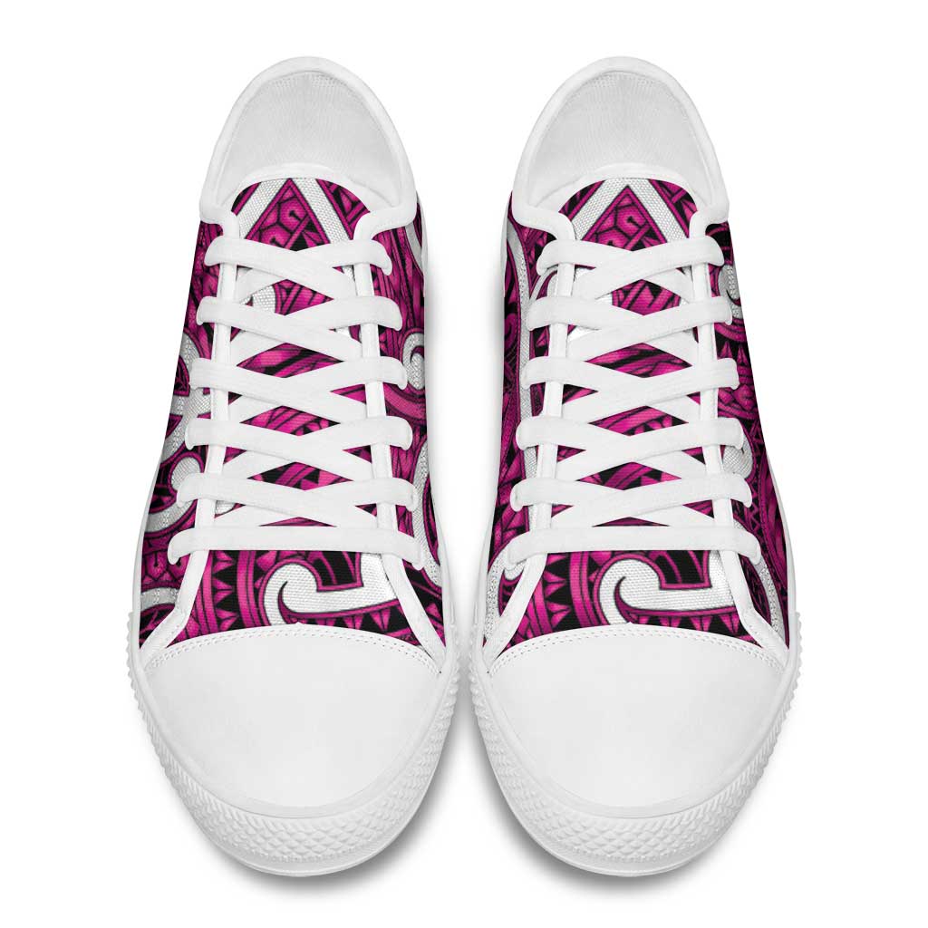 Aotearoa Maori Kowhaiwhai Low Top Shoes Mawhero Puhoro and Patiki