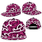 Aotearoa Maori Kowhaiwhai Snapback Cap Mawhero Puhoro and Patiki