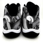 Aotearoa Maori Kowhaiwhai Sneakers J11 Kiwikiwi Puhoro and Patiki