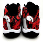 Aotearoa Maori Kowhaiwhai Sneakers J11 Whero Puhoro and Patiki