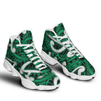 Aotearoa Maori Kowhaiwhai Sneakers J13 Kakariki Puhoro and Patiki
