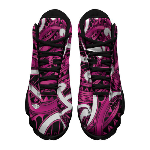Aotearoa Maori Kowhaiwhai Sneakers J13 Mawhero Puhoro and Patiki