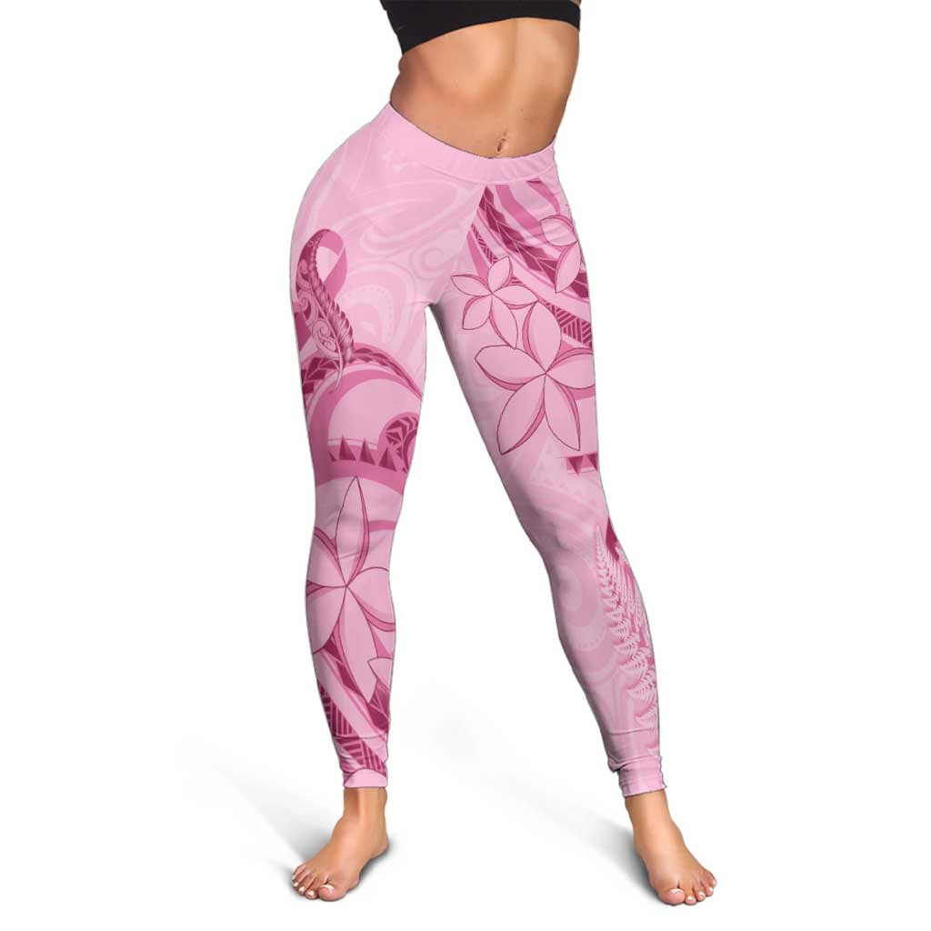 Aotearoa Maori Leggings Pink Fern Ribbons - Aussie Hoodie