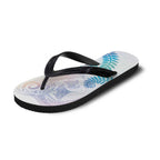 Aotearoa Maori Sea Animals Tribal Flip Flops Manta Ray and Shark Moko Pattern Sweet Pastel