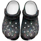 Aotearoa Moko Tribal Tattoo Clogs Shoes New Zealand Maori Penguin and Fantail Paua Shell Style