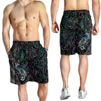 Aotearoa Moko Tribal Tattoo Shorts for Men New Zealand Maori Penguin and Fantail Paua Shell Style