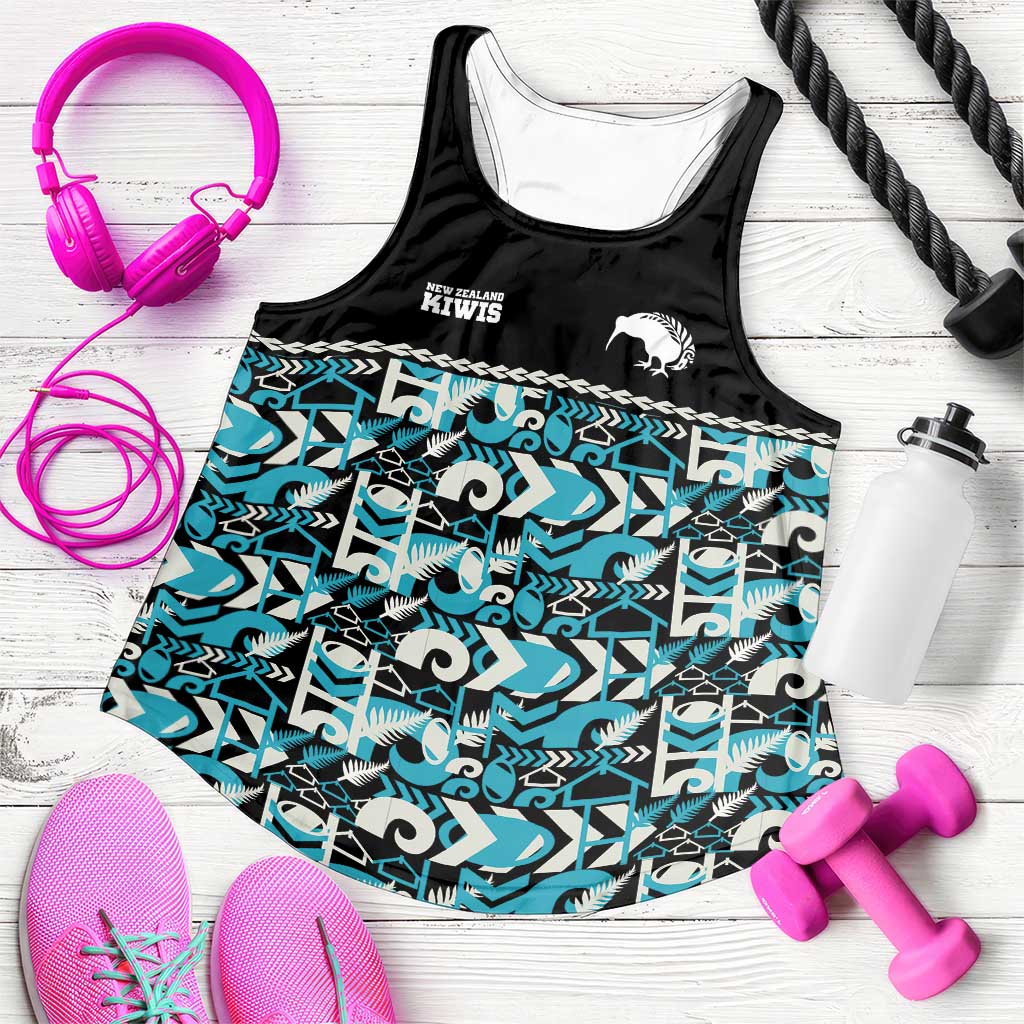 Aotearoa New Zealand Kiwis Tima Riki Motu Women Racerback Tank