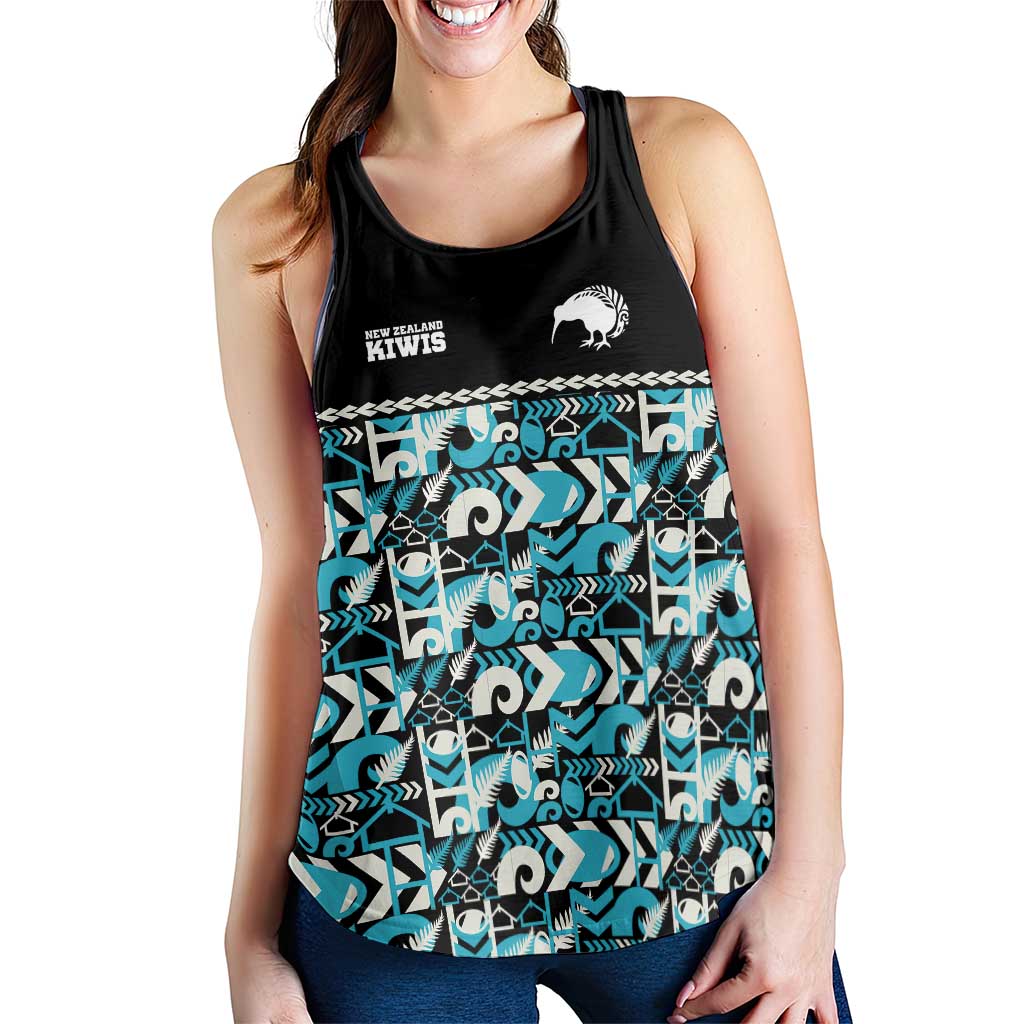 Aotearoa New Zealand Kiwis Tima Riki Motu Women Racerback Tank