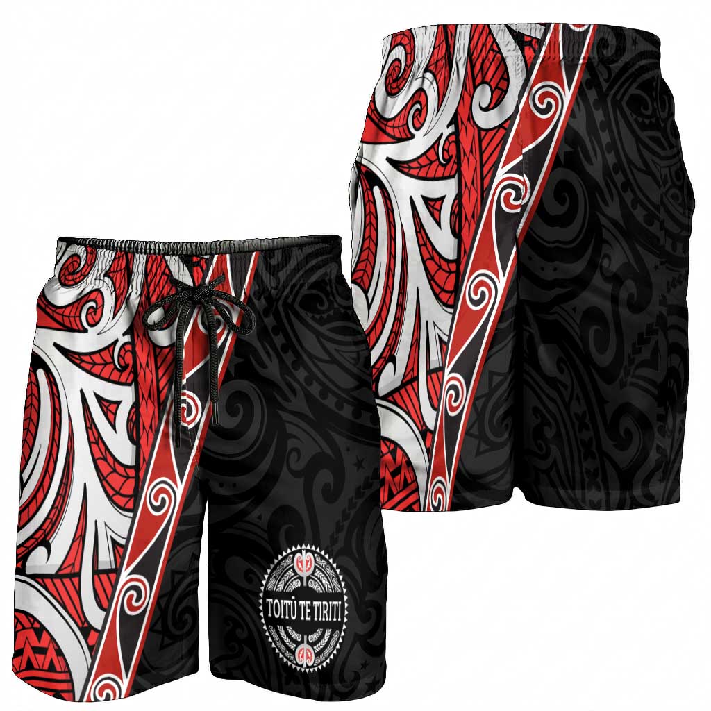 Aotearoa Toitu Te Tiriti Shorts for Men Honour The Treaty New Zealand - Aussie Hoodie