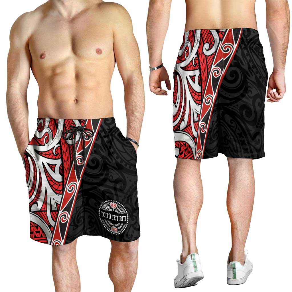 Aotearoa Toitu Te Tiriti Shorts for Men Honour The Treaty New Zealand - Aussie Hoodie
