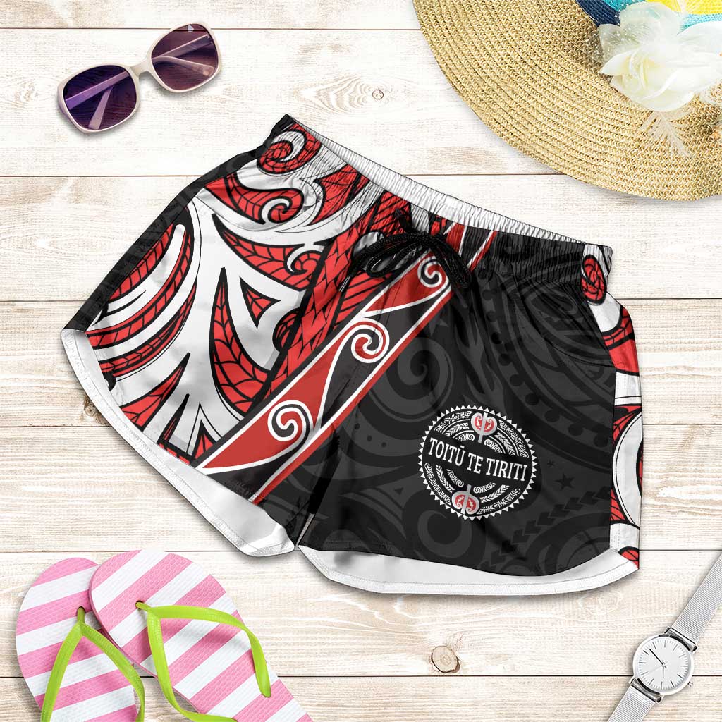 Aotearoa Toitu Te Tiriti Shorts for Women Honour The Treaty New Zealand - Aussie Hoodie