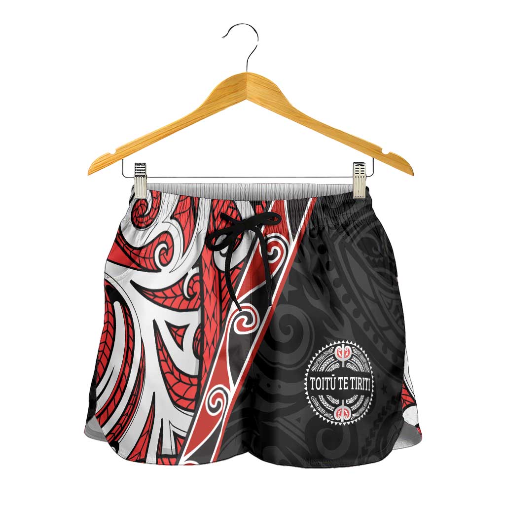 Aotearoa Toitu Te Tiriti Shorts for Women Honour The Treaty New Zealand - Aussie Hoodie