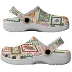 Aussie Birds Christmas La La Land Clogs Shoes Beige Vintage Stamp Edition - Aussie Hoodie