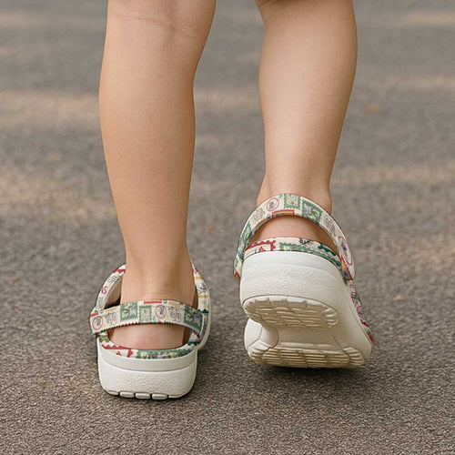 Aussie Birds Christmas La La Land Clogs Shoes Beige Vintage Stamp Edition - Aussie Hoodie