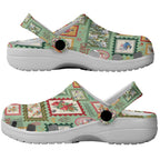 Aussie Birds Christmas La La Land Clogs Shoes Green Vintage Stamp Edition - Aussie Hoodie