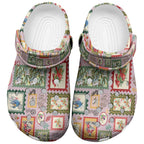 Aussie Birds Christmas La La Land Clogs Shoes Pink Vintage Stamp Edition - Aussie Hoodie