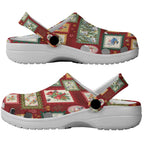 Aussie Birds Christmas La La Land Clogs Shoes Red Vintage Stamp Edition - Aussie Hoodie
