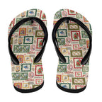 Aussie Birds Christmas La La Land Flip Flops Beige Vintage Stamp Edition - Aussie Hoodie